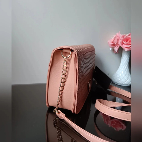 Crossi new york bag, crossbody, new with tags, coral color. - Picture 6 of 12